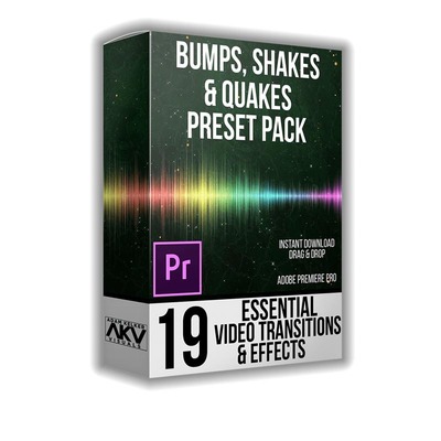 PR預設推薦 AKVSTUDIOS出品8套PR轉場過渡預設合集包，打造專業數字廣告